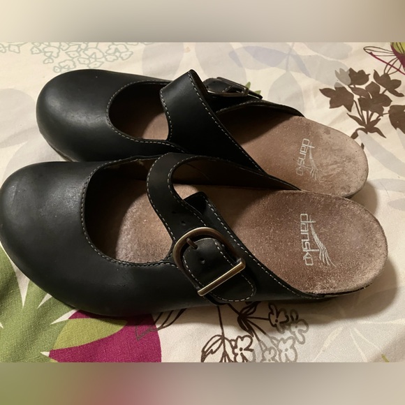 Black Slip-On Clog Mary Jane with Buckle Dansko 37 - Picture 5 of 6